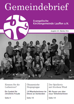 Titel Gemeindebrief 122_Oktober 2014