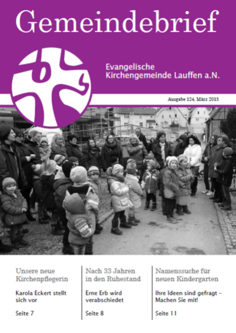 Titel Gemeindebrief 124, M&auml;rz 2015