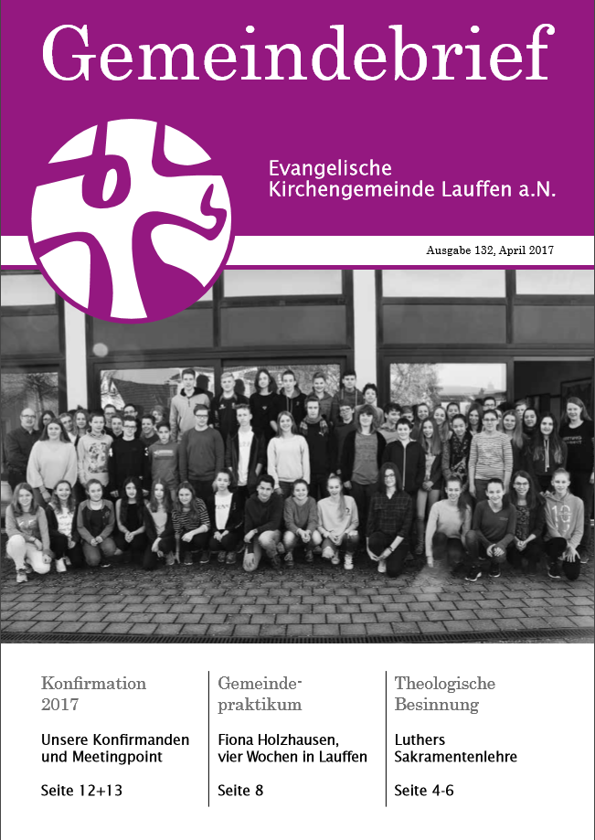 Titel Gemeindebrief 132, April 2017