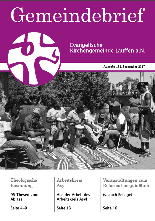 Titel Gemeindebrief 134, September 2017