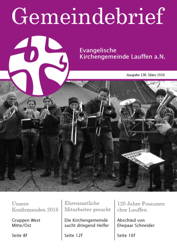 Titel Gemeindebrief 136, M&auml;rz 2018