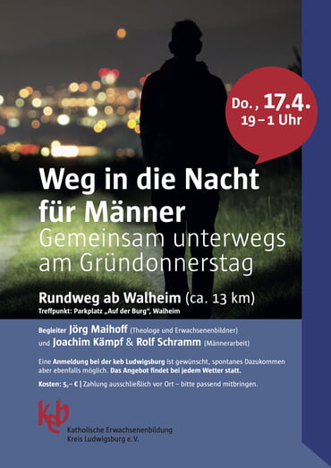 plakat weg in die nacht